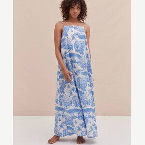 Desmond & Dempsey  Loxodonta Blue Nightgown - M